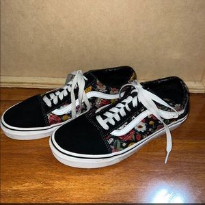 Floral Vans size 8.5